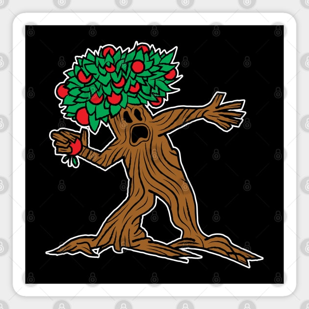 Apple Tree Thrower Magnet by bryankremkau